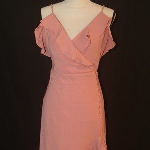 Brand new Shinestar pink ruffle dress S-L
